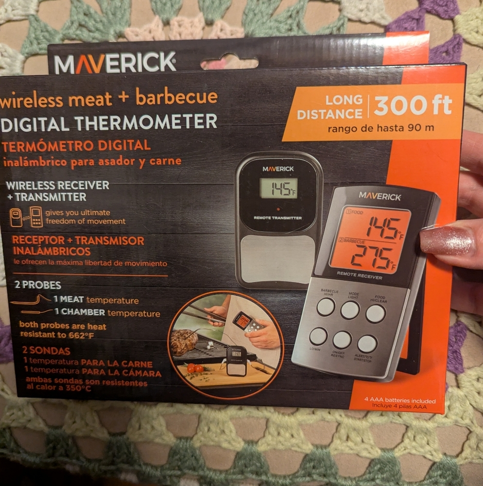 Maverick meat and digital grilling thermometer